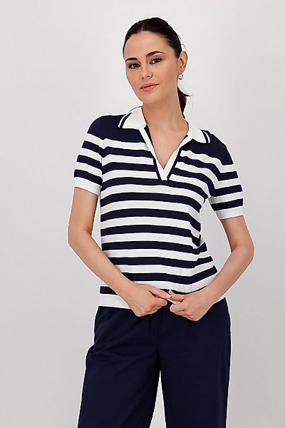 Monari Polokragenpullover mit Streifen günstig online kaufen