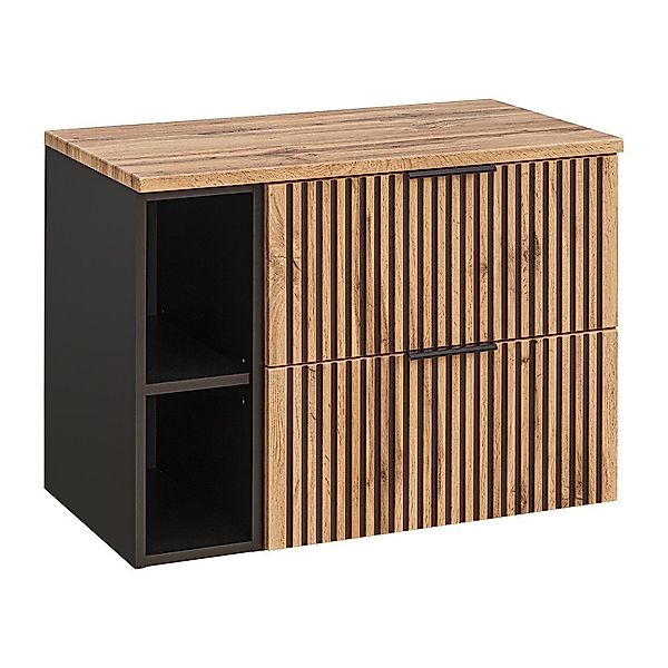 Lomadox Waschbeckenschrank XANTEN-56 mit Regal in günstig online kaufen