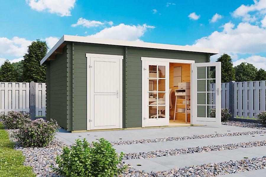 Nordic Holz Gartenhaus "2-Raum Haus Belmont" günstig online kaufen