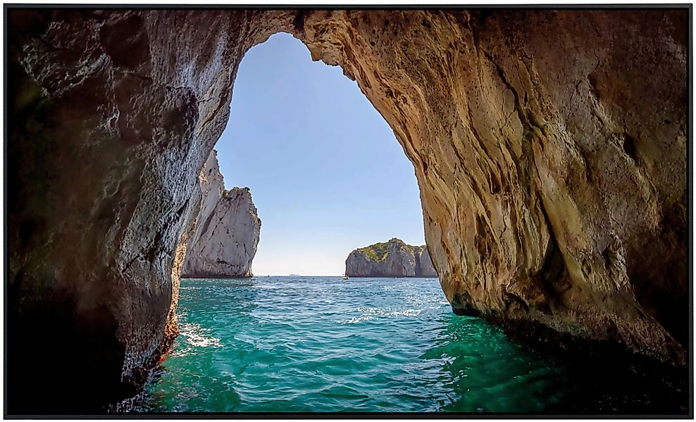 Papermoon Infrarotheizung »Blaue Grotte in der Insel Capri«, sehr angenehme günstig online kaufen