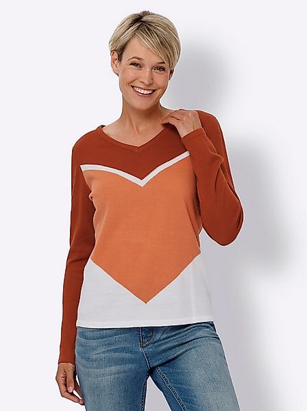 Sieh an! Strickpullover Langarm-Pullover Langarm Jacquard, Jersey günstig online kaufen