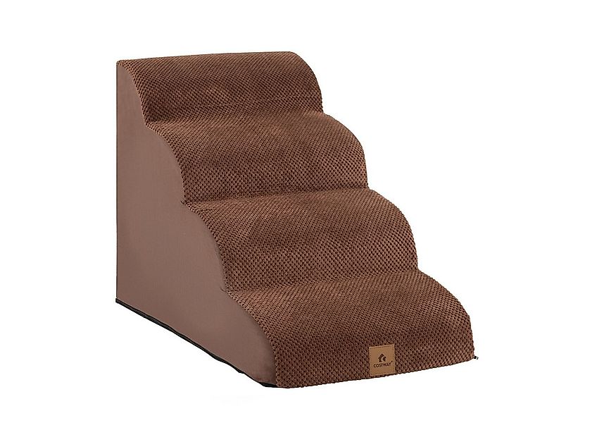 COSTWAY Haustiertreppe Hunderampe, 4-stufige, faltbar & tragbar günstig online kaufen