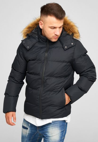 behype Steppjacke "BHBROWNS" mit abtrennbarer Kunstfellkapuze günstig online kaufen