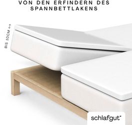 Schlafgut Spannbettlaken "Pure Split-Topper" MADE IN GREEN by OEKO-TEX günstig online kaufen