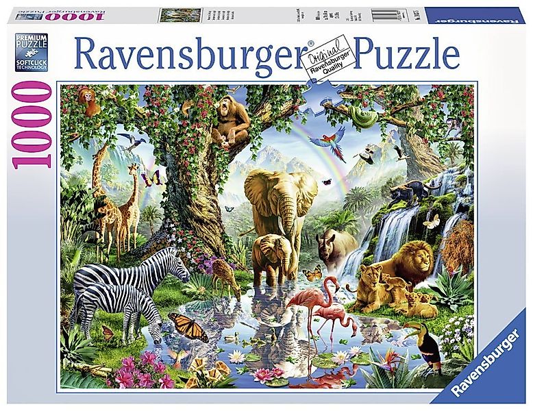 Ravensburger Puzzle 1000 Teile Ravensburger Puzzle Abenteuer im Dschungel 1 günstig online kaufen