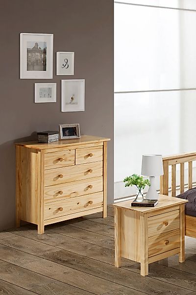 Möbilia Kommode 1 Stk. tlg. gefertigt aus massivem Kiefernholz günstig online kaufen
