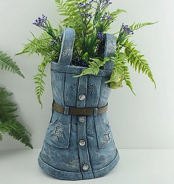 Jürgen Westerholt GmbH Blumentopf Gartendekoration Jeanskleid, günstig online kaufen