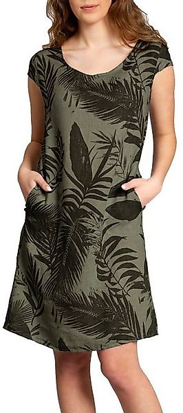 Caspar Sommerkleid SKL027 knielanges elegantes Damen Sommer Leinenkleid fig günstig online kaufen