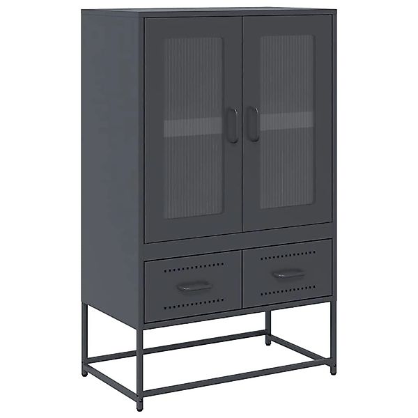 vidaXL Highboard Anthrazit 68x39x111,5 cm Stahl 853364 günstig online kaufen