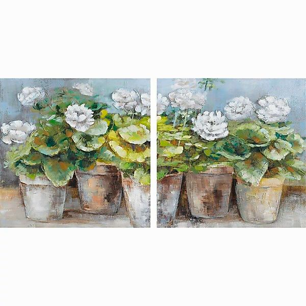 Bild Dkd Home Decor Blumentopf (80 X 3,5 X 80 Cm) (2 Stück) günstig online kaufen