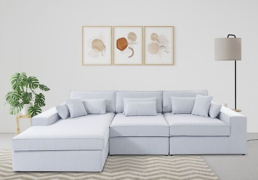 RAUM.ID Ecksofa »Enid L-Form«, 3 Teile, bestehend aus Modulen, in vielen Be günstig online kaufen