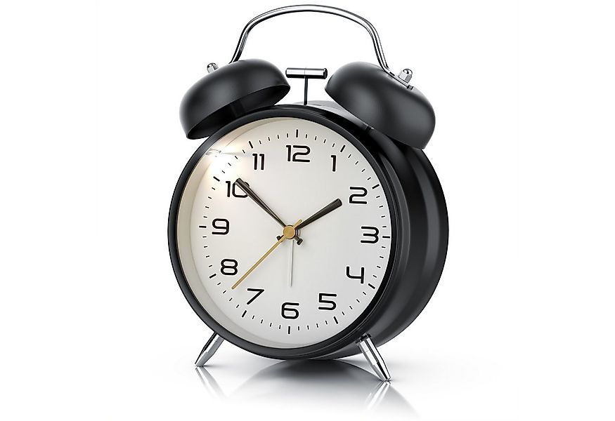 BEARWARE Wecker Analog, rund, Beleuchtet, Retro, lauter Glockenalarm für Ti günstig online kaufen