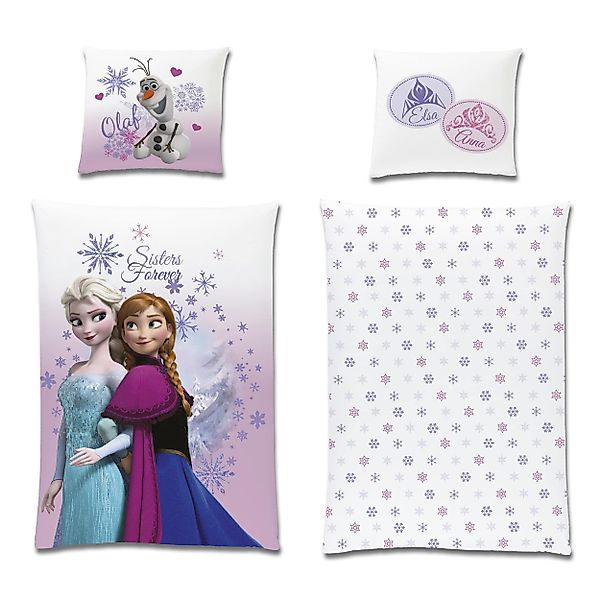 Familando Kinderbettwäsche Frozen Die Eiskönigin 135x200 günstig online kaufen