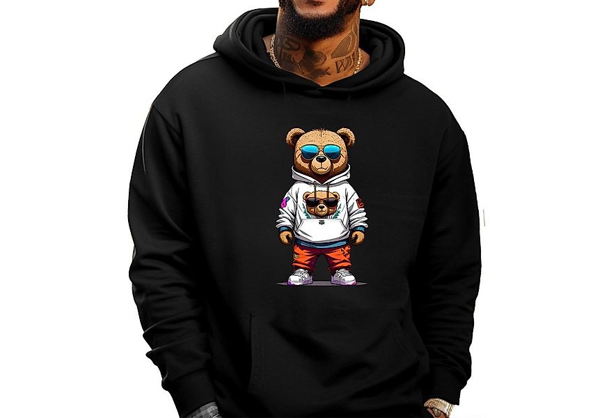 Banco Hoodie Herren Kapuzenpullover Hoodie Pullover Kapuze Druck TeddyBär günstig online kaufen