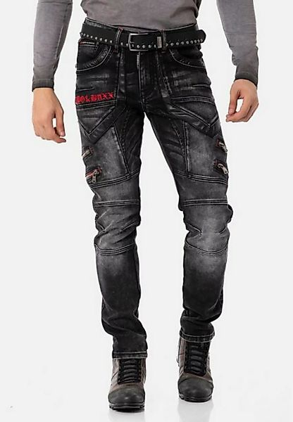 Cipo & Baxx Bequeme Jeans im rockigen Design günstig online kaufen