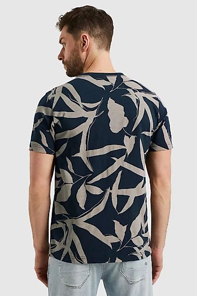 PME Legend Jersey Slub T-Shirt Druck Navy  - Größe 3XL günstig online kaufen