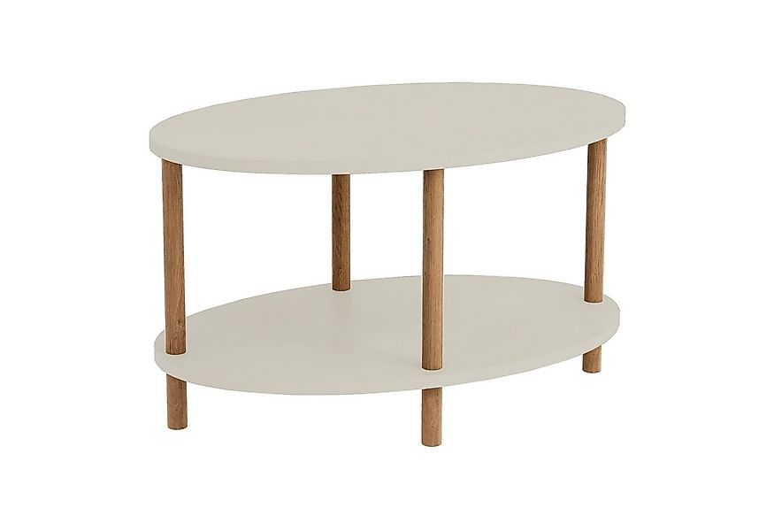 en.casa Couchtisch, »Højreby« oval Beine aus Buchenholz 70x44x43 cm Sandste günstig online kaufen