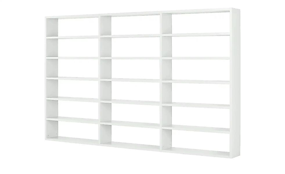 Regal  Booker ¦ weiß ¦ Maße (cm): B: 359,2 H: 221,3 T: 33.2 Regale > Bücher günstig online kaufen