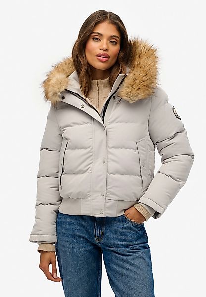 Superdry Steppjacke "EVEREST HOODED BOMBER JKT" mit Kapuze Kunstfaser, slim günstig online kaufen