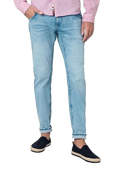 TIMEZONE Herren Jeans SLIM SCOTTTZ - Slim Fit - Blau - Light Indigo Wash günstig online kaufen