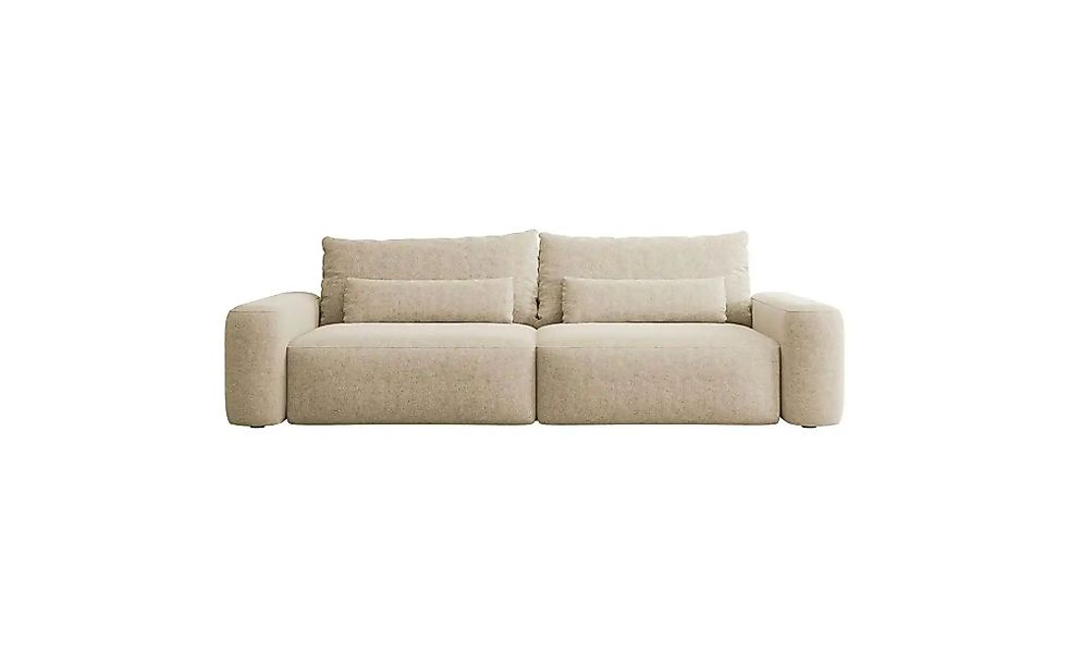 Einzelsofa mit Schlaffunktion Carnos ¦ beige ¦ Maße (cm): B: 257 H: 82 Pols günstig online kaufen