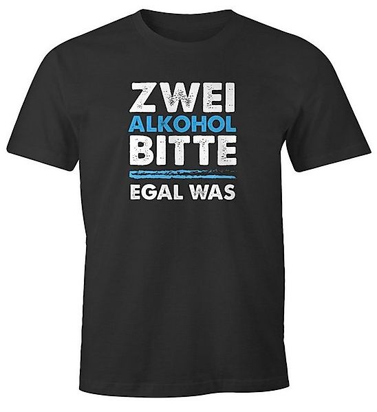 MoonWorks Print-Shirt Herren T-Shirt Zwei Alkohol günstig online kaufen