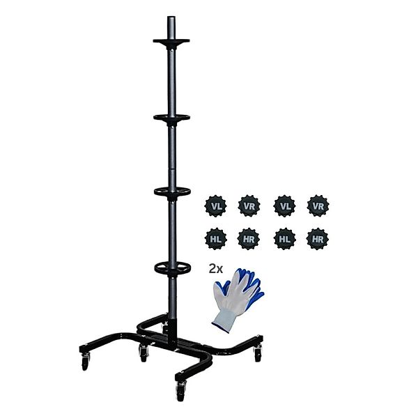 PROREGAL Fahrbarer Felgenbaum CARRERO XL Für 4 Autoreifen Bis 295 mm HxBxT günstig online kaufen