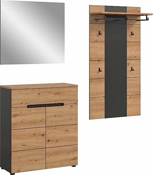 Home affaire Garderoben-Set "REHAT, TOPSELLER, 3-teilig, Breite 175 cm, ind günstig online kaufen