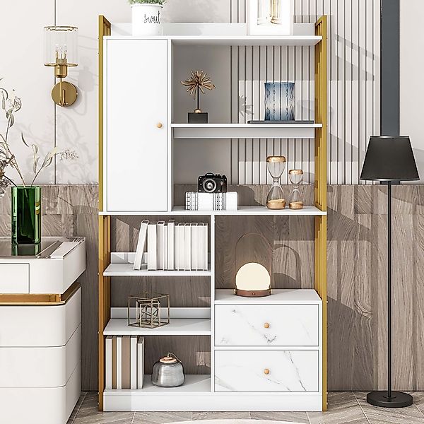 REDOM Bücherregal Standregal, 6 Regal industrielle günstig online kaufen