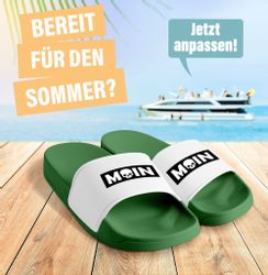 MoonWorks Badeschlappen Moin Totenkopf für Herren günstig online kaufen