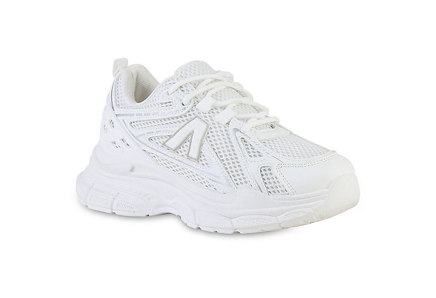 VAN HILL 841567 Plateausneaker Damen Plateau Sneaker Schnürer Metallic Prof günstig online kaufen