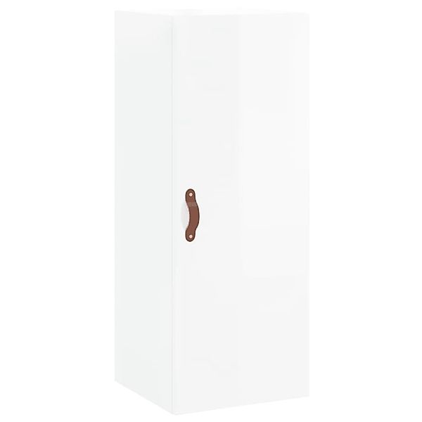 vidaXL Wandschrank Hochglanz-Weiß 34,5x34x90 cm 828830 günstig online kaufen