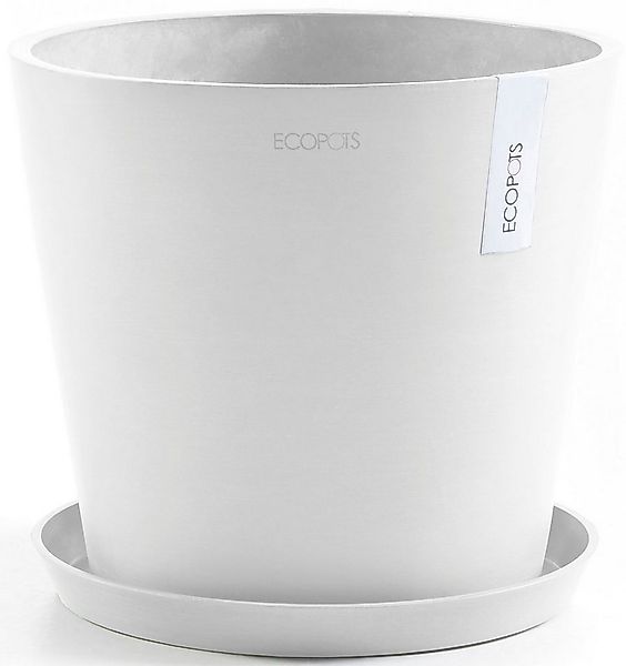ECOPOTS Blumentopf Amsterdam 40 Weiß, für innen und außen: frostsicher, bru günstig online kaufen