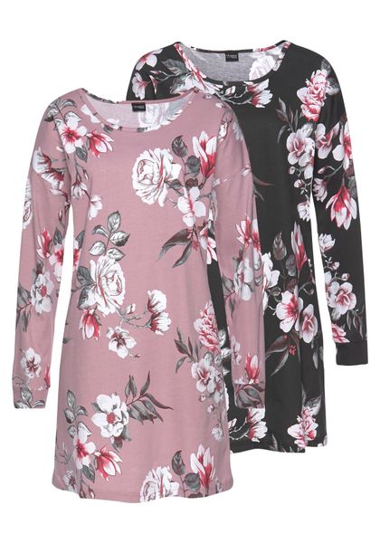 Vivance Dreams Sleepshirt 2er-Pack, mit Blumendruck günstig online kaufen