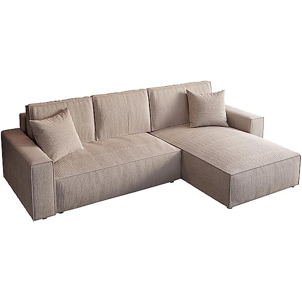 Beautysofa Ecksofa mit Schlaffunktion und Bettkasten günstig online kaufen