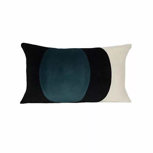 Kissen Lune textil blau / Velours - 50 x 30 cm - Maison Sarah Lavoine - Bla günstig online kaufen