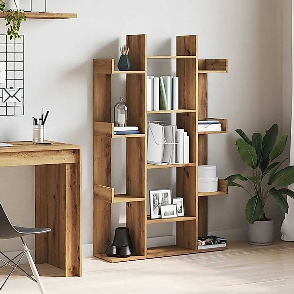 vidaXL Bücherregal Bücherregal Artisan-Eiche 86x25,5x140 cm günstig online kaufen