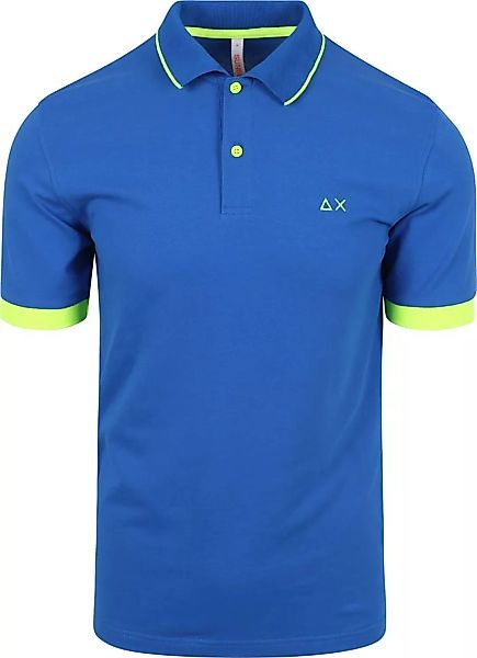 Sun68 Poloshirt Small Stripe Blau  - Größe XXL günstig online kaufen