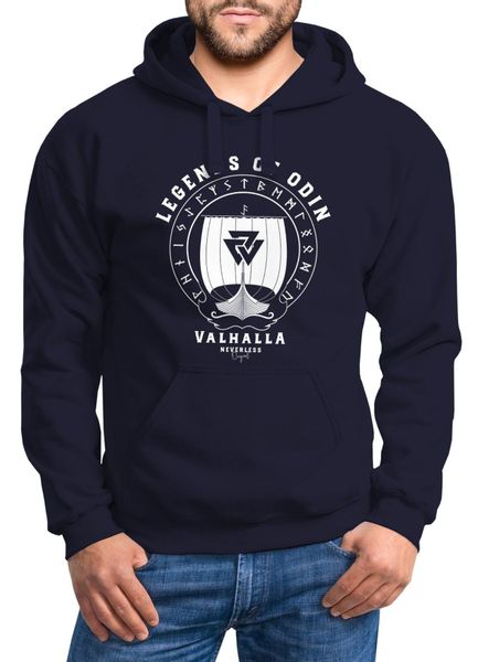 Neverless Hoodie Hoodie Herren Print Legends günstig online kaufen