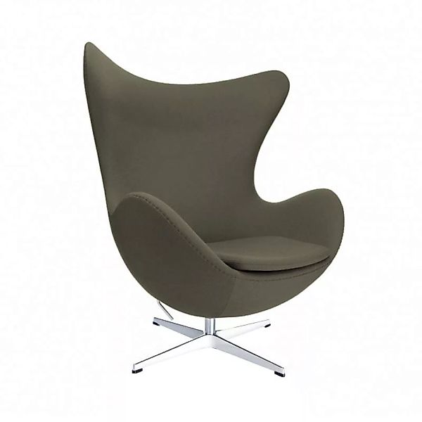 Fritz Hansen - Egg Chair/ Das Ei™ Loungesessel Stoff - braungrau/Stoff Fame günstig online kaufen