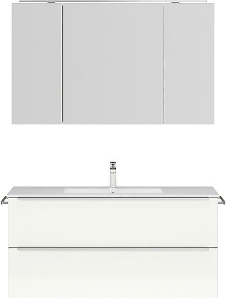 nobilia® Badmöbel-Set »Levere« vormontiert, mit Soft-Close, 2 Stk. tlg. günstig online kaufen