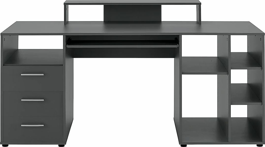 VOGL Möbelfabrik Schreibtisch "Lenny", Tastaturauszug, Aufsatz & Towerfach, günstig online kaufen