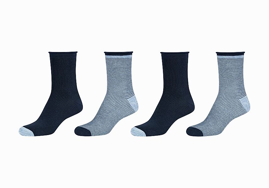 Camano Langsocken "silky touch", (4er Pack), mit verstärkter Ferse günstig online kaufen