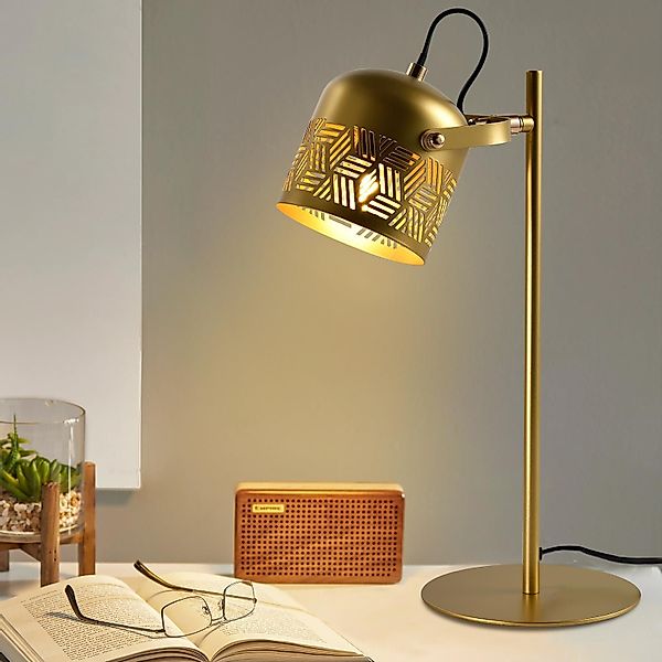LQWELL Tischleuchte E27 Nachttischlampe LED Tischlampe, günstig online kaufen