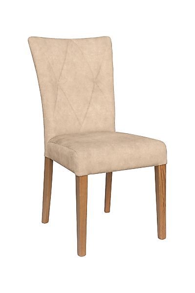 Home affaire 4-Fußstuhl »Diamond«, (Set), 2 St., Samtvelours, Sitz und Ruec günstig online kaufen