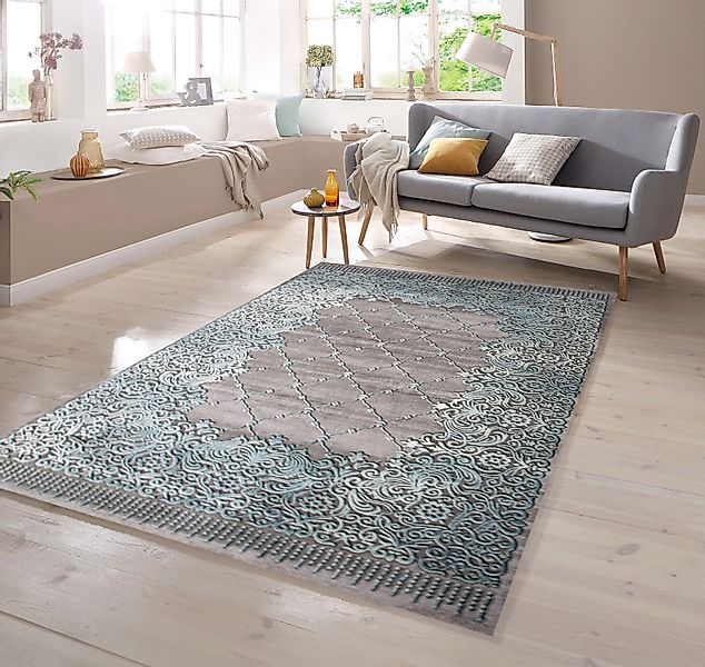 TeppichHome24 Teppich Designer Teppich mit Konturenschnitt günstig online kaufen