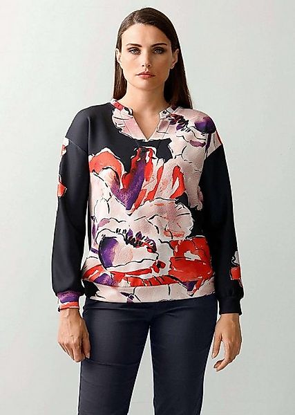 Alba Moda Print-Shirt Shirt mit floralem Druck im Vorderteil günstig online kaufen