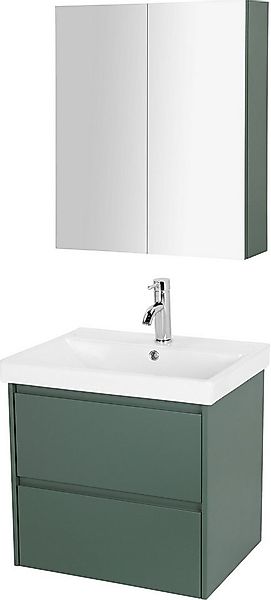 welltime Badmöbel-Set Clarence, Waschplatz mit 2 Auszügen und Softclose Bre günstig online kaufen