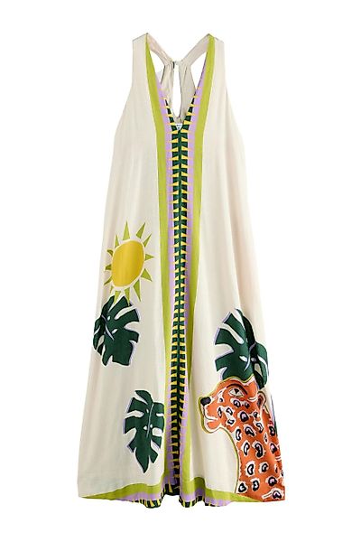 Next Maxikleid Neckholder-Maxikleid mit Leinen, Kurzgröße günstig online kaufen