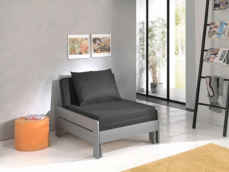 Vipack Jugendbett "Pino, Sessel mit Auszugfunktion und Auflage", (B/H/T ca. günstig online kaufen